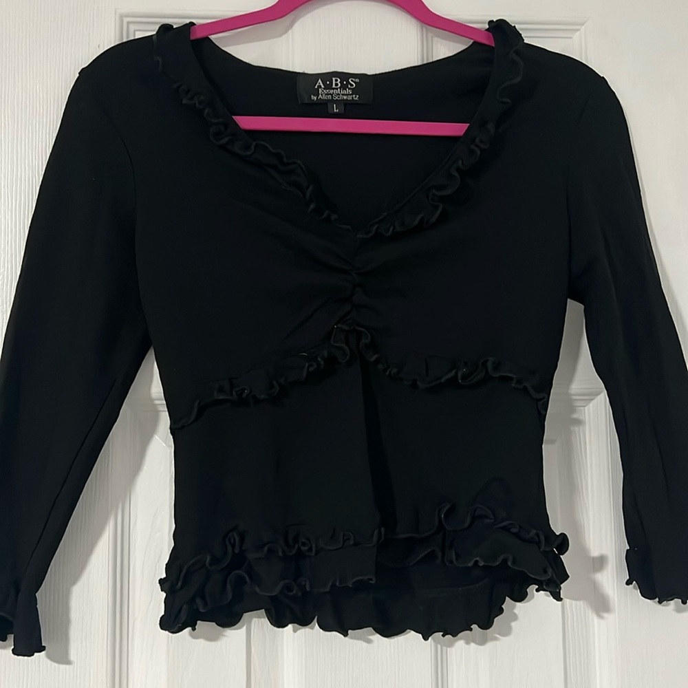 A.B.S ruffled long sleeves